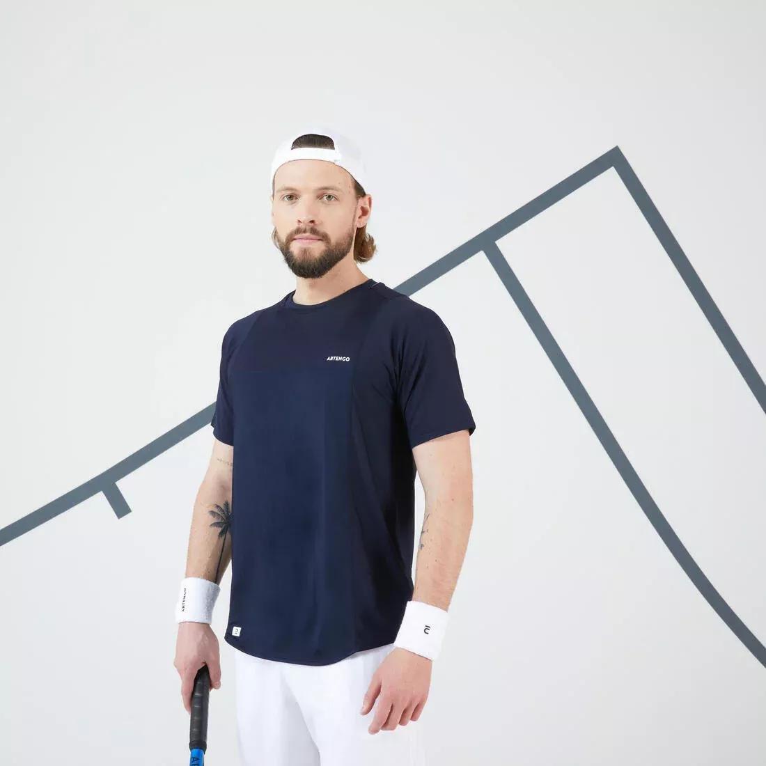 Men's Tennis T-Shirt, Asphalt Blue, , large image number 7