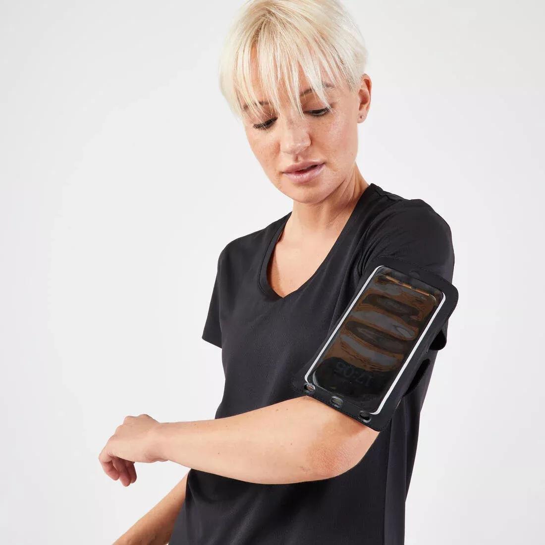 Unisex Smartphone And Big Phone Running Armband, Black, No Color, large image number 12