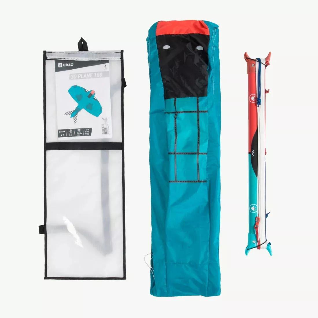 DEFAULT STUNT KITE 3D PLANE 180 for kids - with bar, No Color, large image number 5