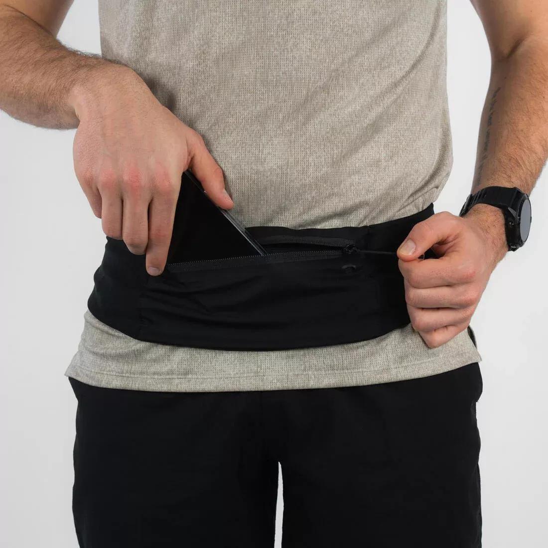 Comfort 2 Unisex Smartphone Running Waistband - 5 Pockets, Black, No Color, large image number 1