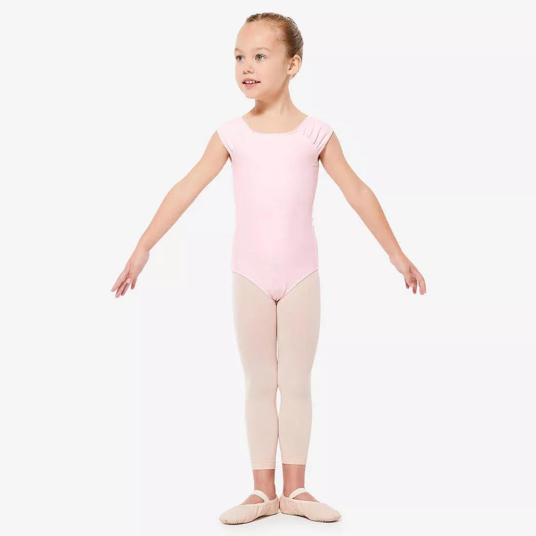 PALE CANDY PINK Short-Sleeved Dance Leotard - Pink, No Color, medium