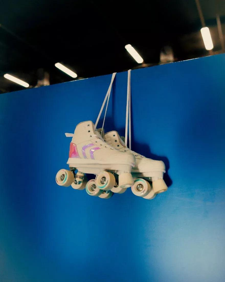 Kids Roller Skates Quad 100 - Holographic, Blue, , large image number 11