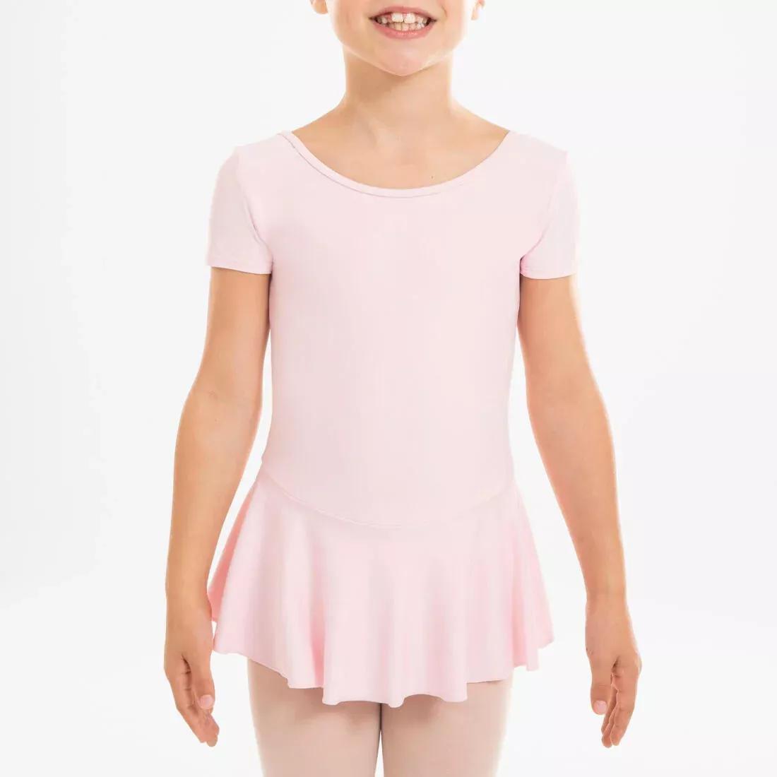 Kids Girls Ballet Skirted Leotard, Pink, No Color, large image number 4