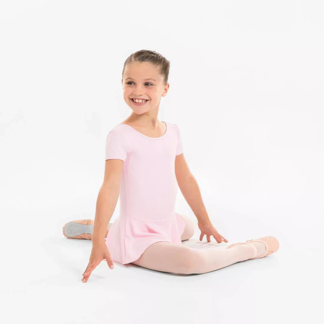 Kids Girls Ballet Skirted Leotard, Pink, No Color, large image number 6