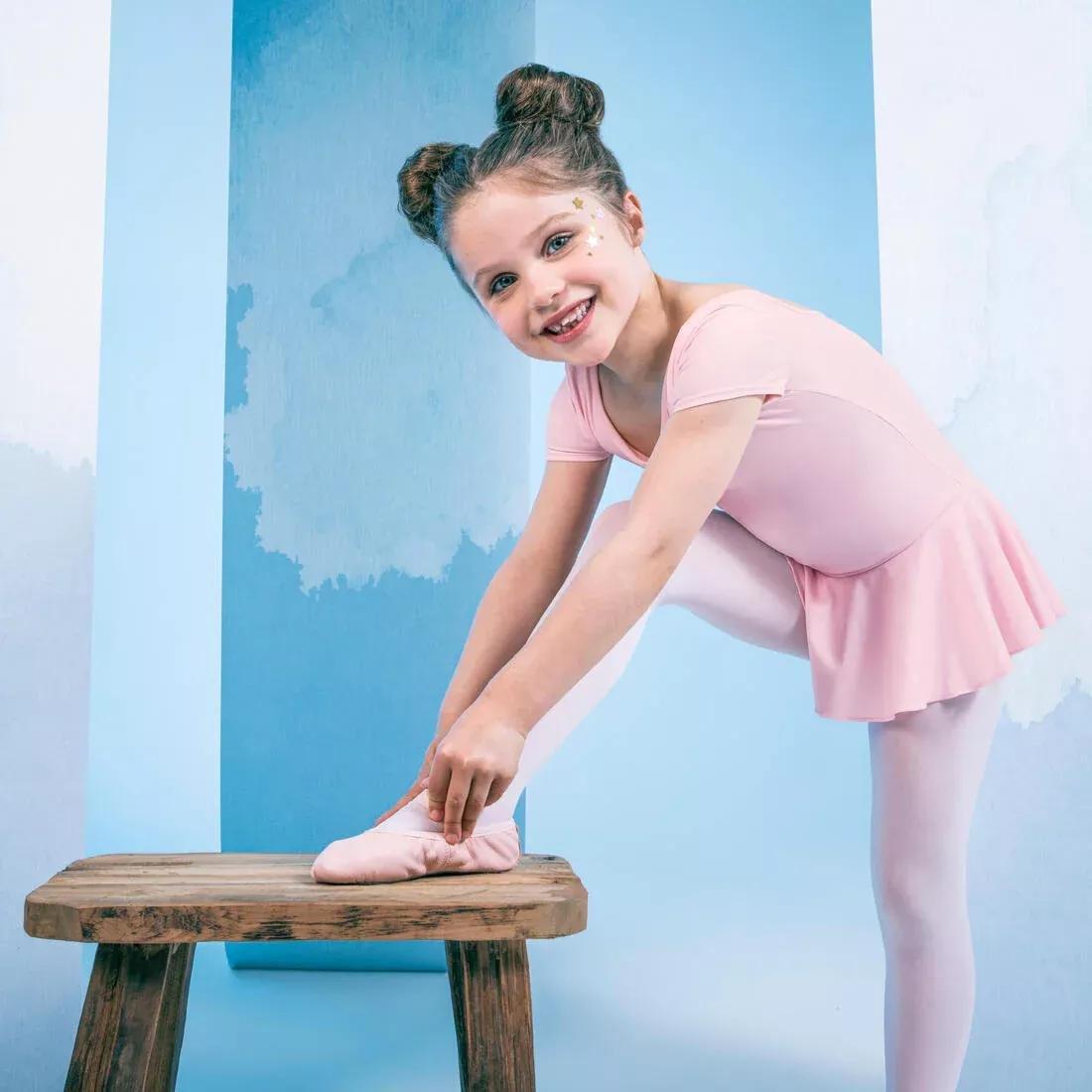 Kids Girls Ballet Skirted Leotard, Pink, , large image number 7
