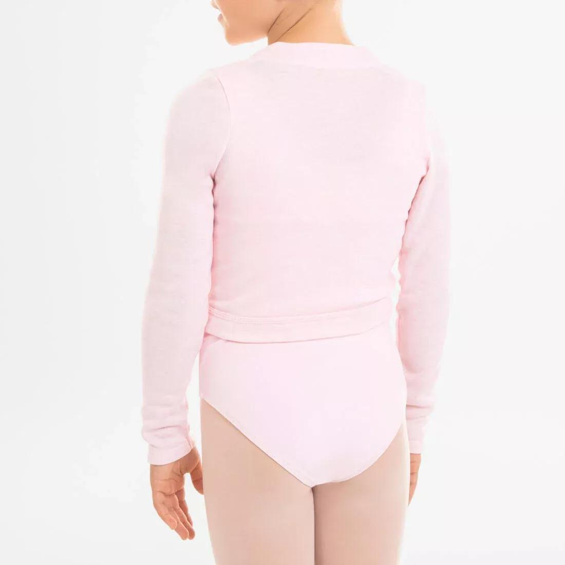 STAREVER - Kids Girls Ballet Wrap-Over Top, Pink