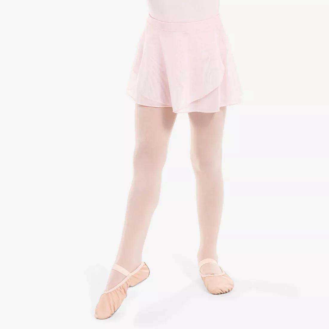 Kids Girls Voile Ballet Wrap Skirt, White, , large image number 1