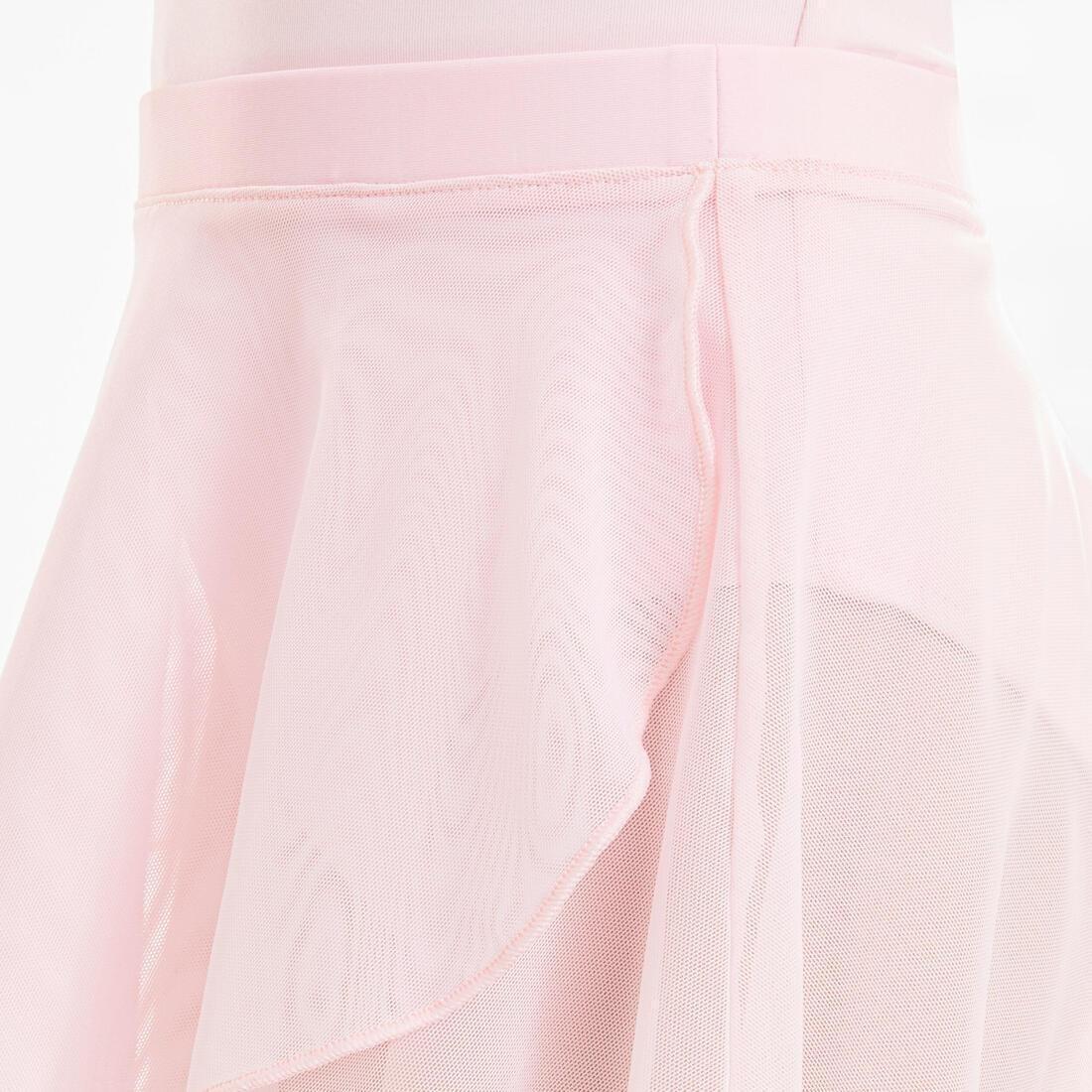 Kids Girls Voile Ballet Wrap Skirt, White, , large image number 10