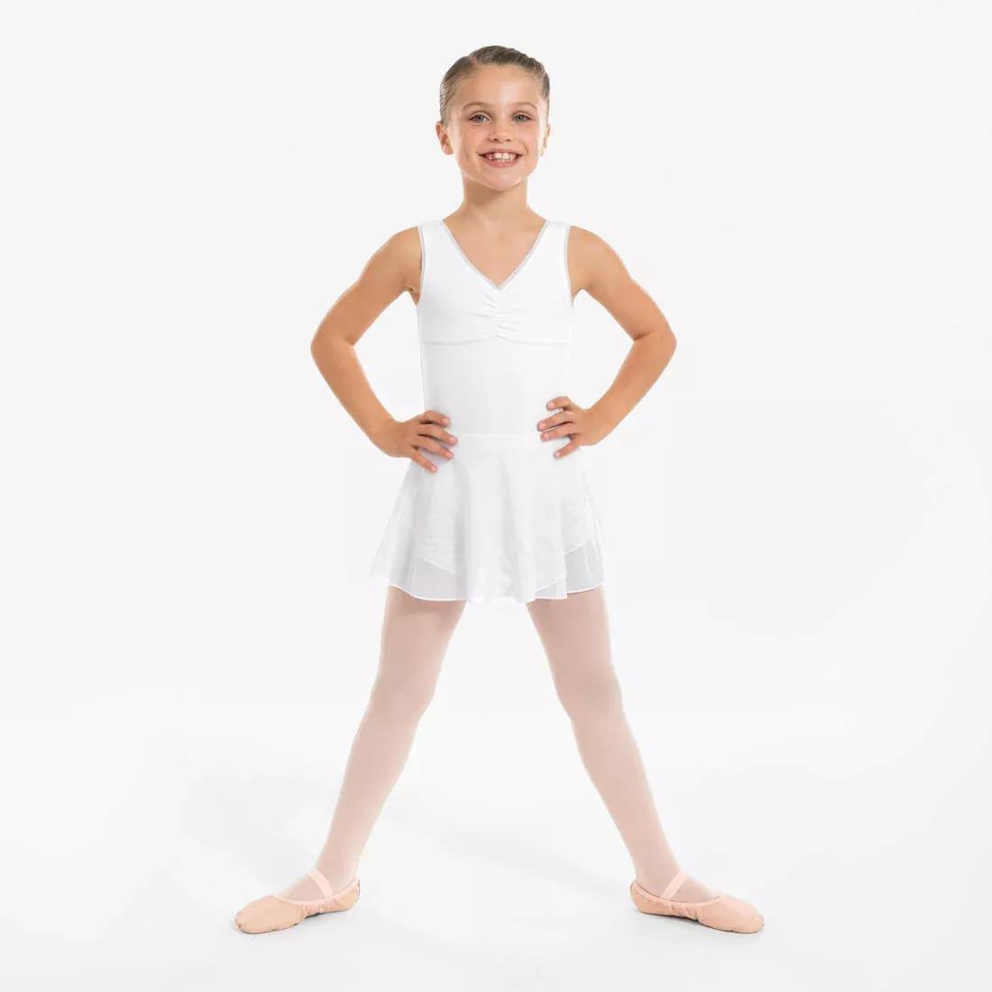 Kids Girls Voile Ballet Wrap Skirt, Pink, , large image number 7