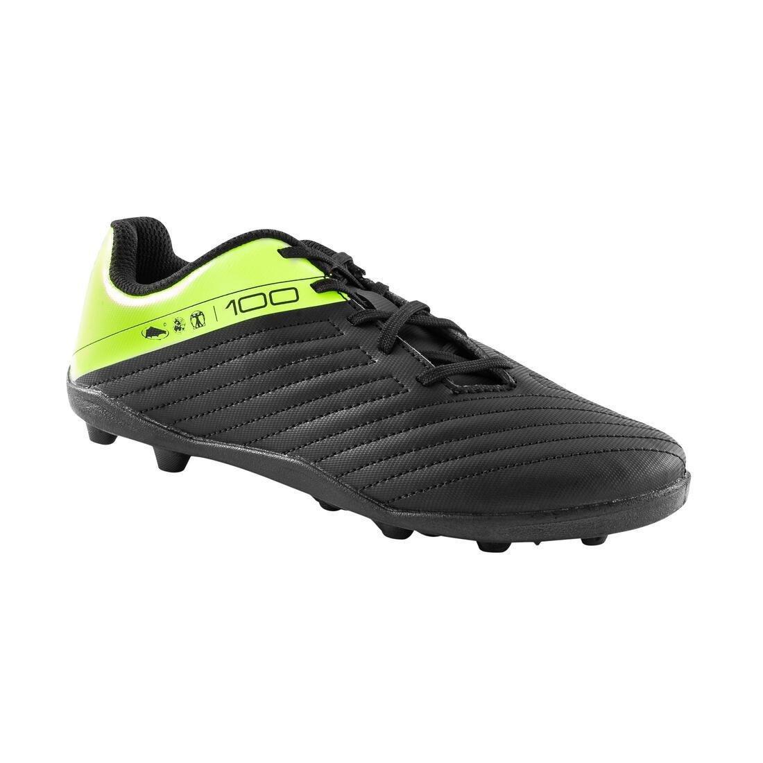 Hard Ground Football Boots - Agility 100, Black, No Color, medium