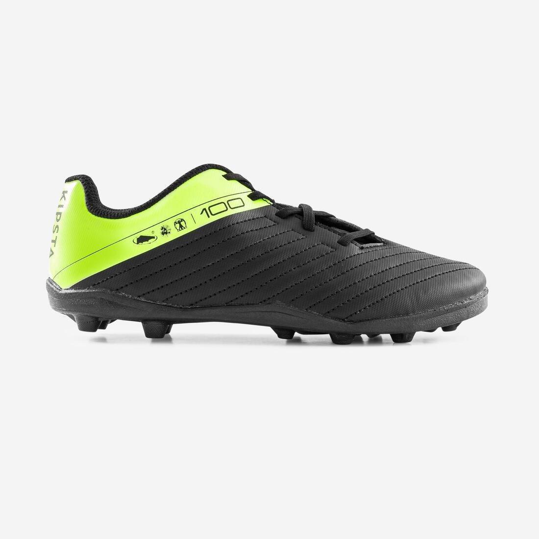 KIPSTA - Hard Ground Football Boots - Agility 100, Black