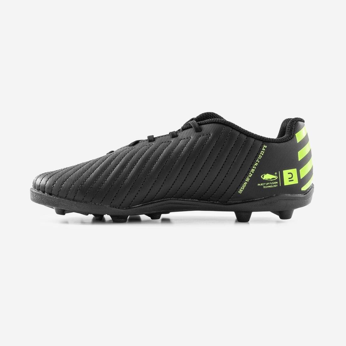 KIPSTA - Hard Ground Football Boots - Agility 100, Black