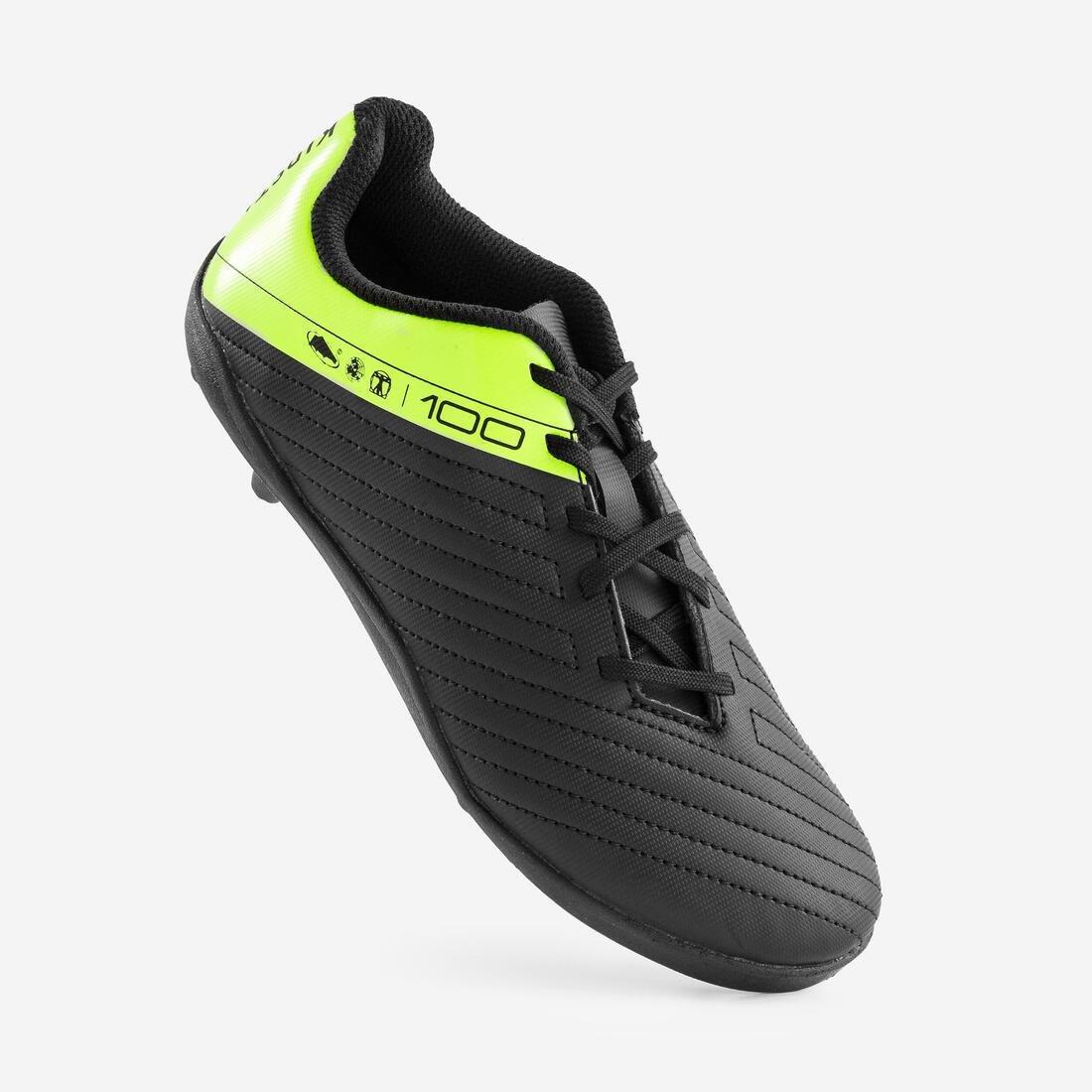 Hard Ground Football Boots - Agility 100, Black, No Color, large image number 3