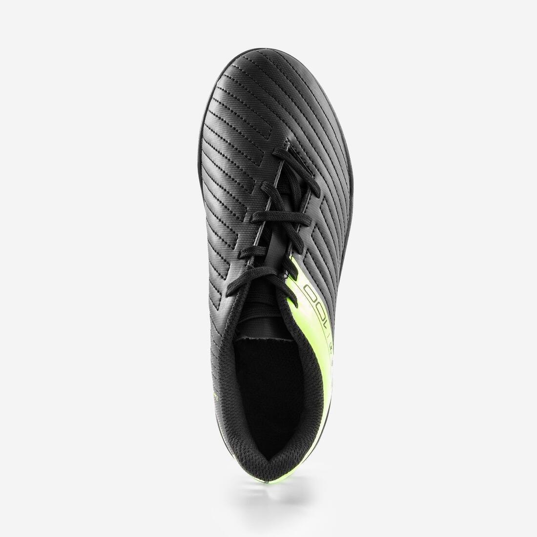 kids boys Hard Ground Football Boots - Agility 100 Hg, Black/Yellow, , large image number 5