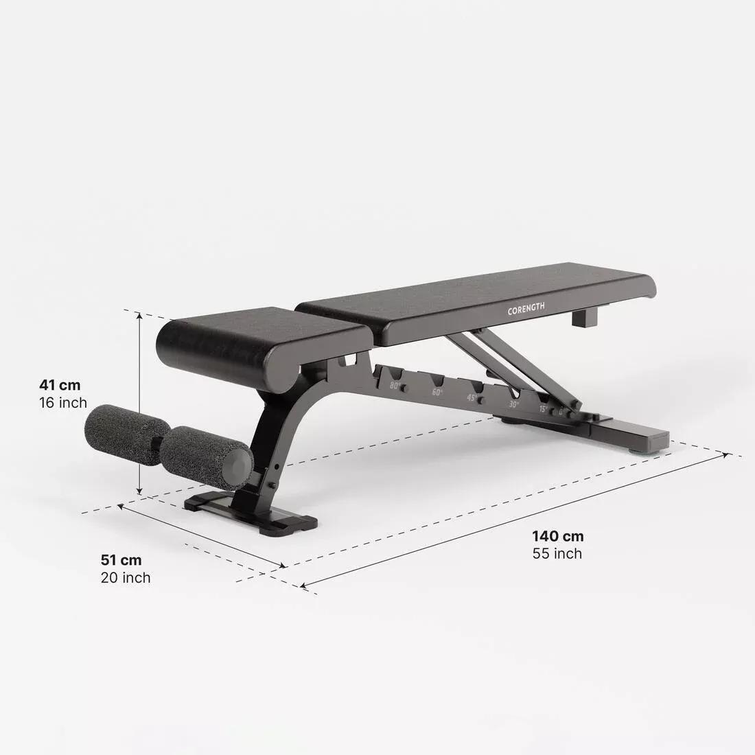 Reinforced Flat / Inclined Weights Bench - 900, Black, No Color, large image number 2
