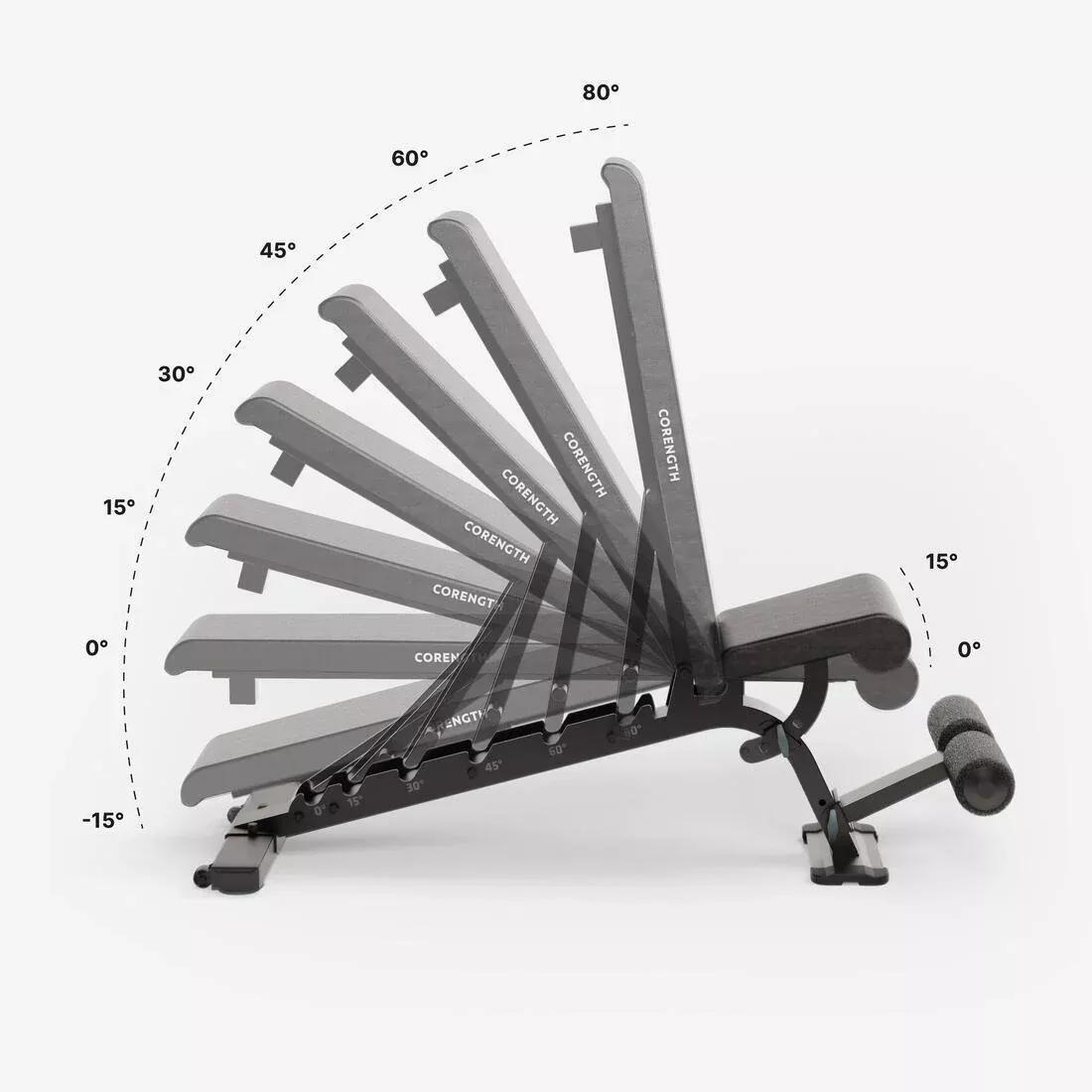 Reinforced Flat / Inclined Weights Bench - 900, Black, No Color, large image number 3