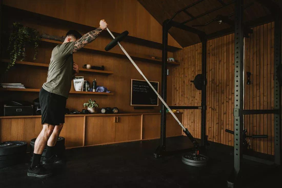 Weight Training Rowing T-Bar Smart Landmine with or without Rack, No Color, large image number 12