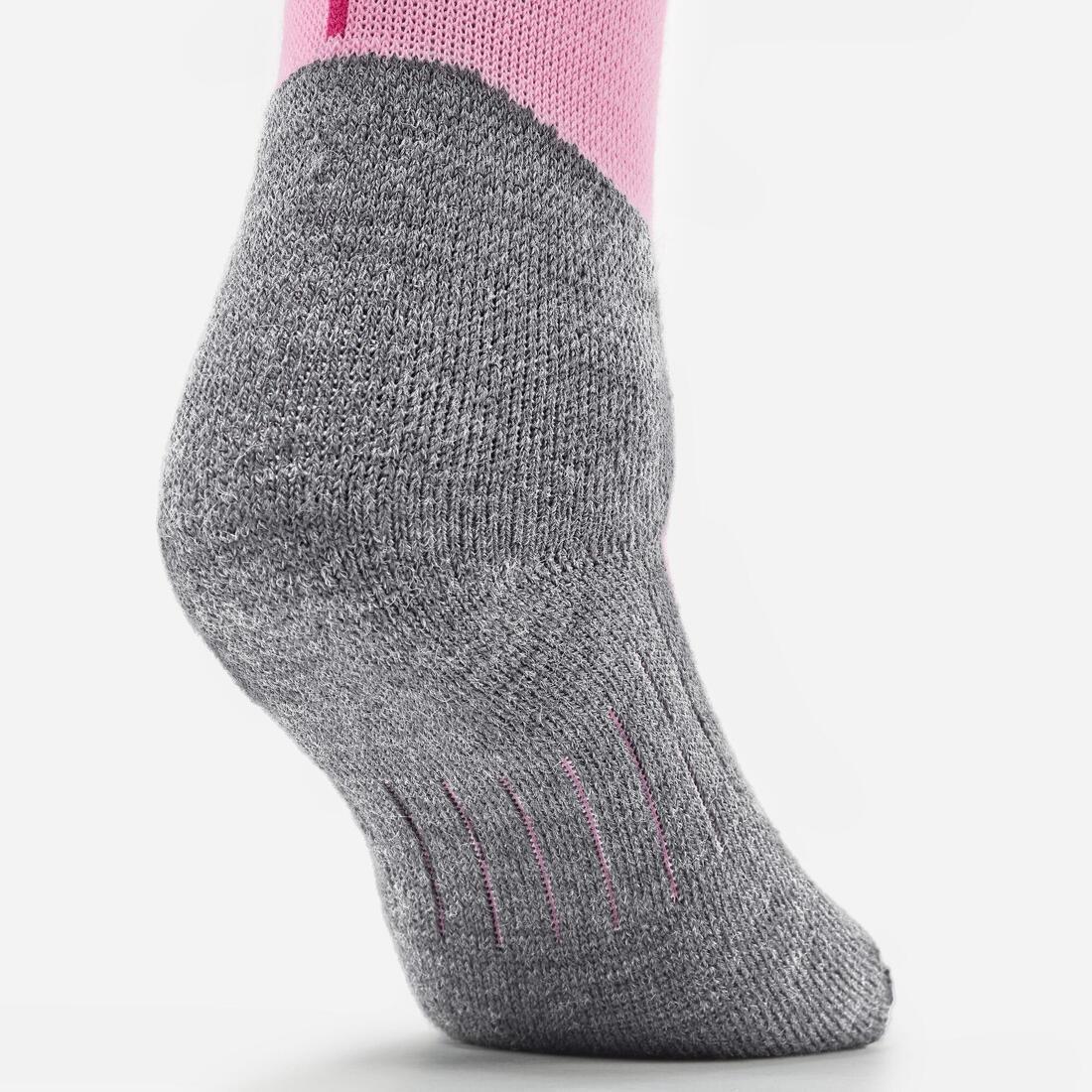 Kids Unisex Ski And Snowboard Socks - 100, Pink, , large image number 5