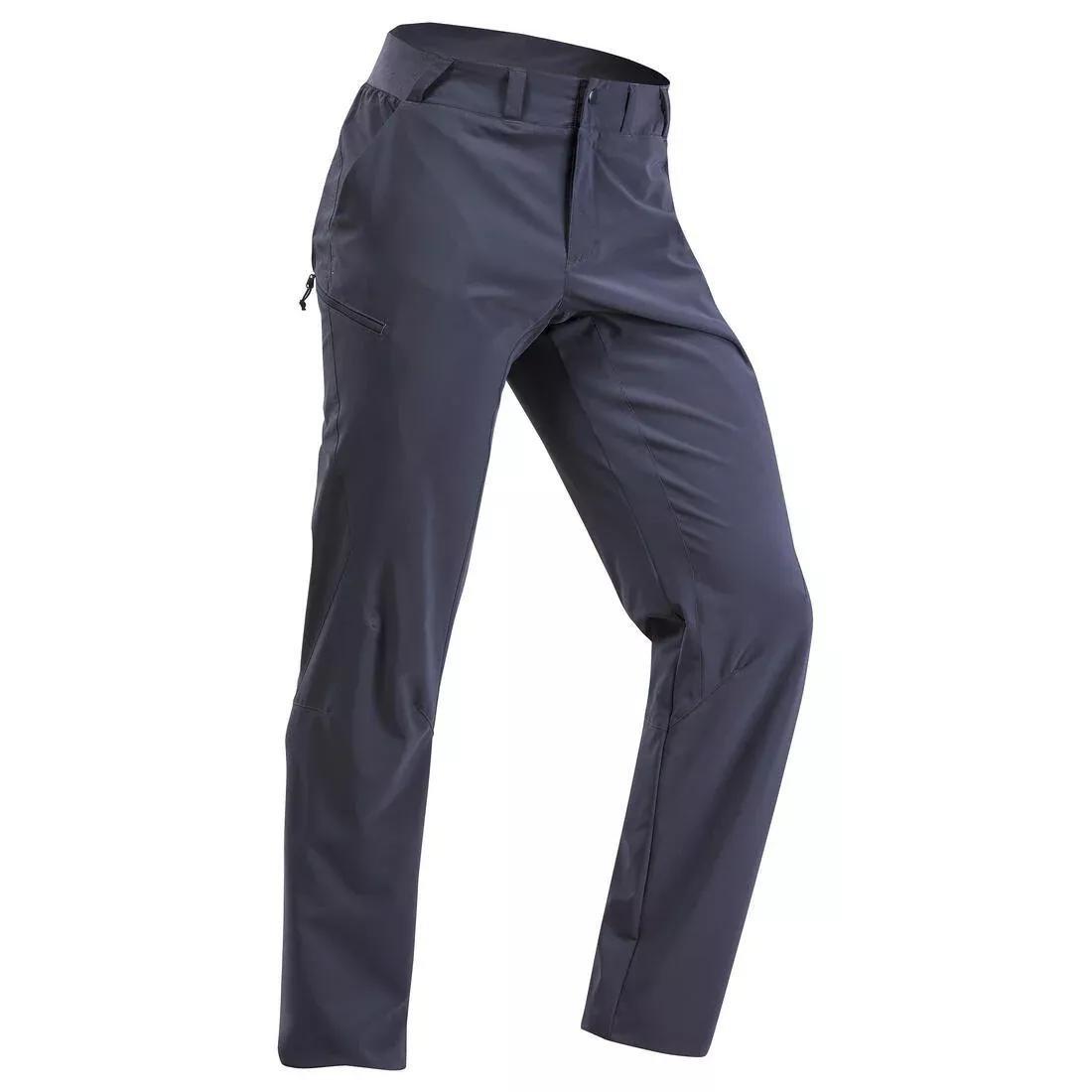 Men Hiking Trousers - Mh100, Grey, No Color, medium
