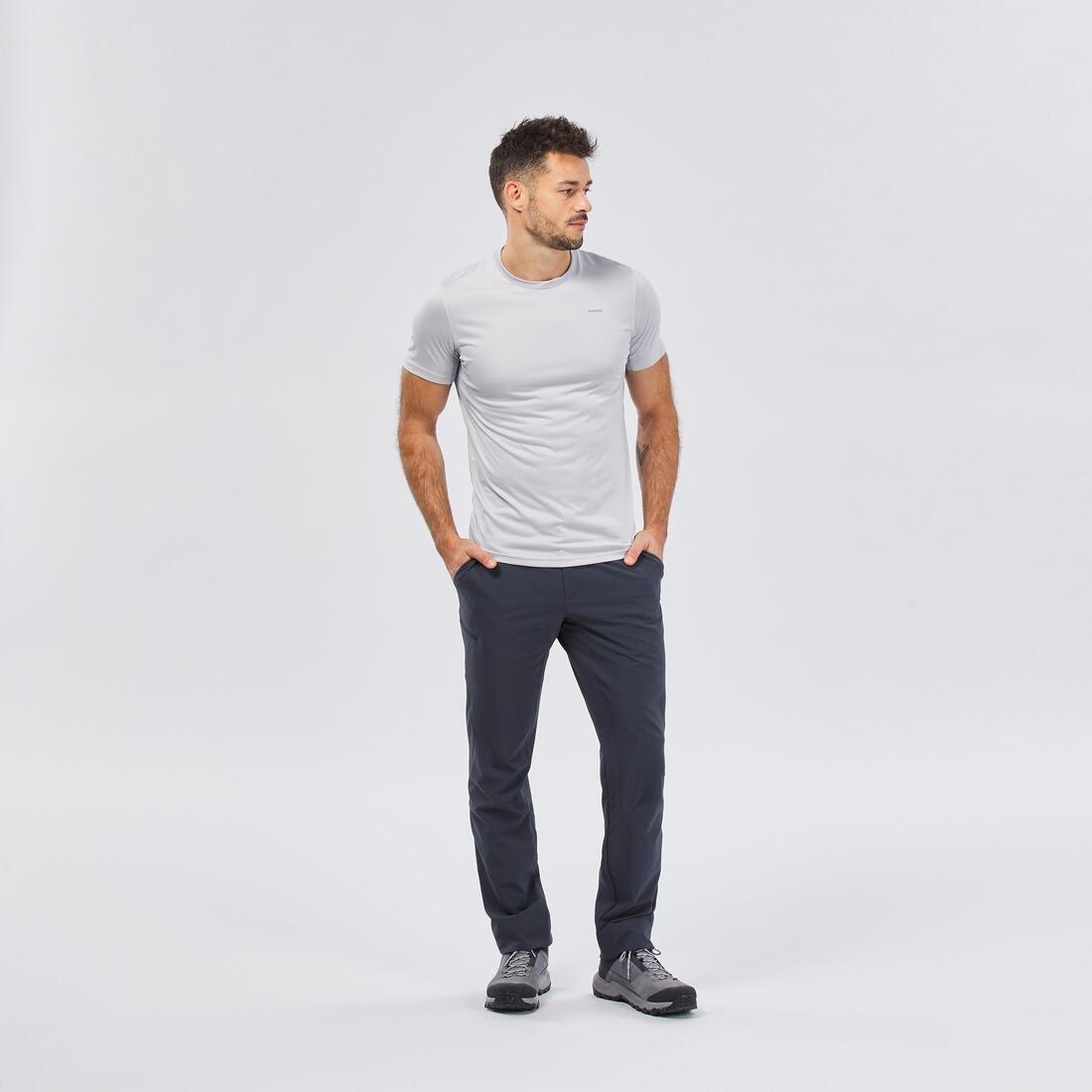 Men Hiking Trousers - Mh100, Grey, , large image number 1