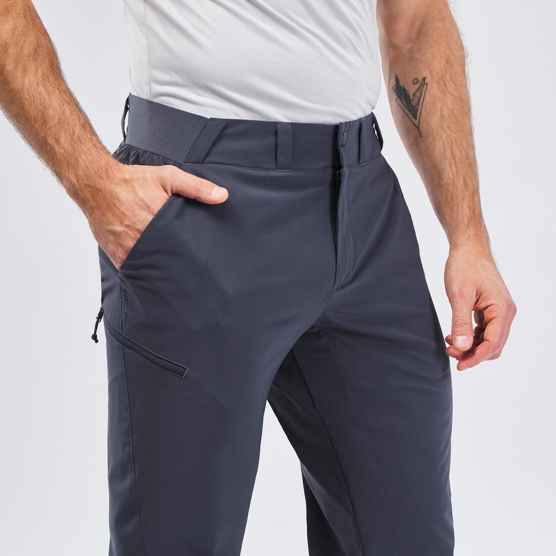 Men Hiking Trousers - Mh100, Grey, No Color, large image number 4
