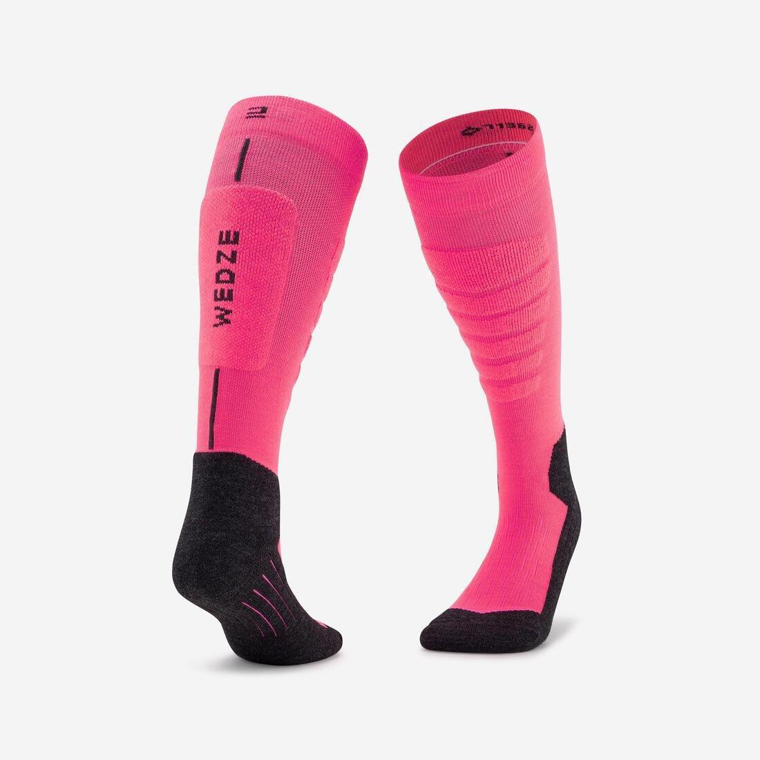 Women Ski Socks - 100 Neon, Pink, , large image number 0