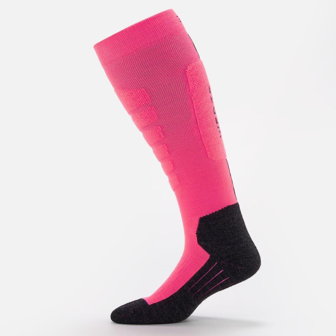 Women Ski Socks - 100 Neon, Pink, , large image number 3