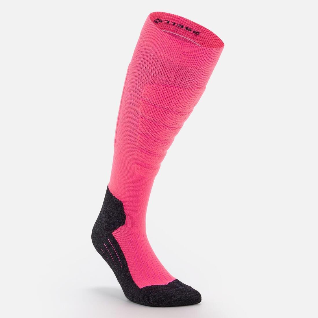 Women Ski Socks - 100 Neon, Pink, , large image number 4