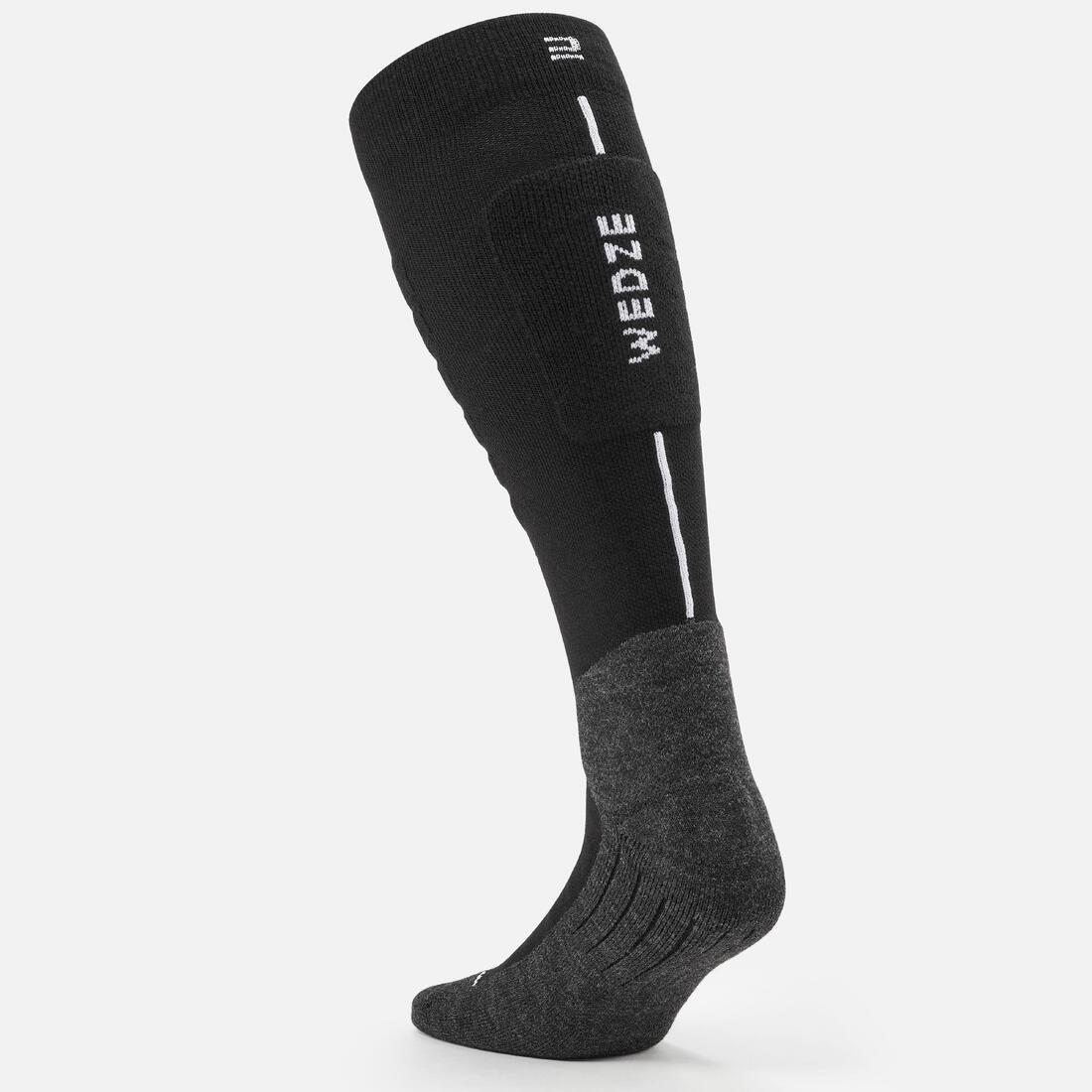 Unisex Ski Socks - 100 Neon, Black, No Color, large image number 3