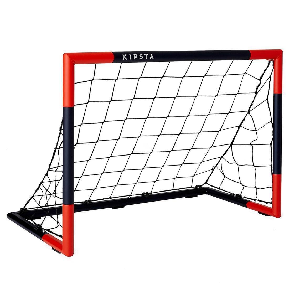 KIPSTA - Sg 500 Size 5 Football Goal - Navy/Vermilion Red 3 X 2 Ft