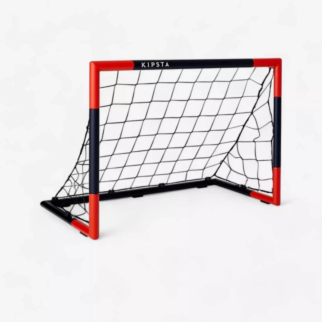 KIPSTA - Sg 500 Size 5 Football Goal - Navy/Vermilion Red 3 X 2 Ft