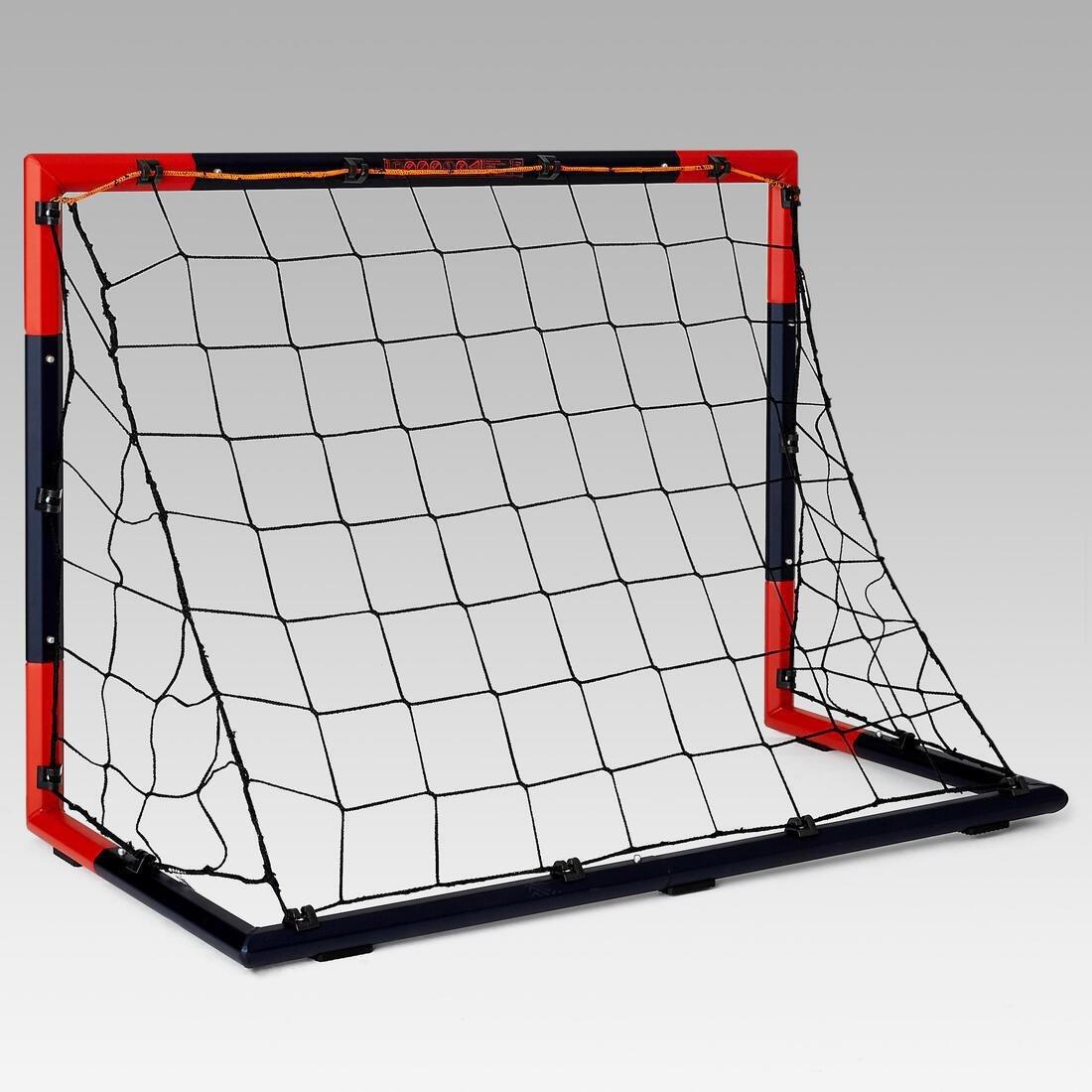 KIPSTA - Sg 500 Size 5 Football Goal - Navy/Vermilion Red 3 X 2 Ft