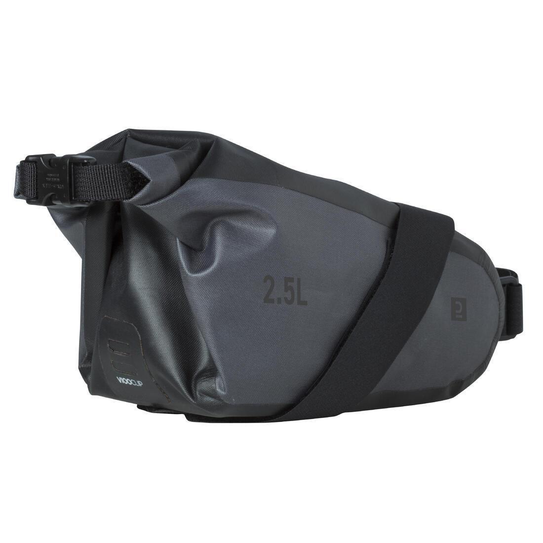 2.5 Cycling Watertight Saddle Bag, Black, No Color, large image number 0