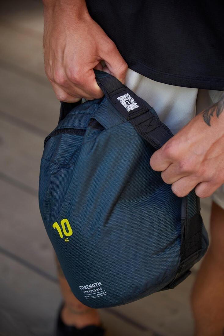 Cross-Training Weighted Bag / Soft Kettlebell - 5 Kg, Blue Grey, No Color, large image number 8