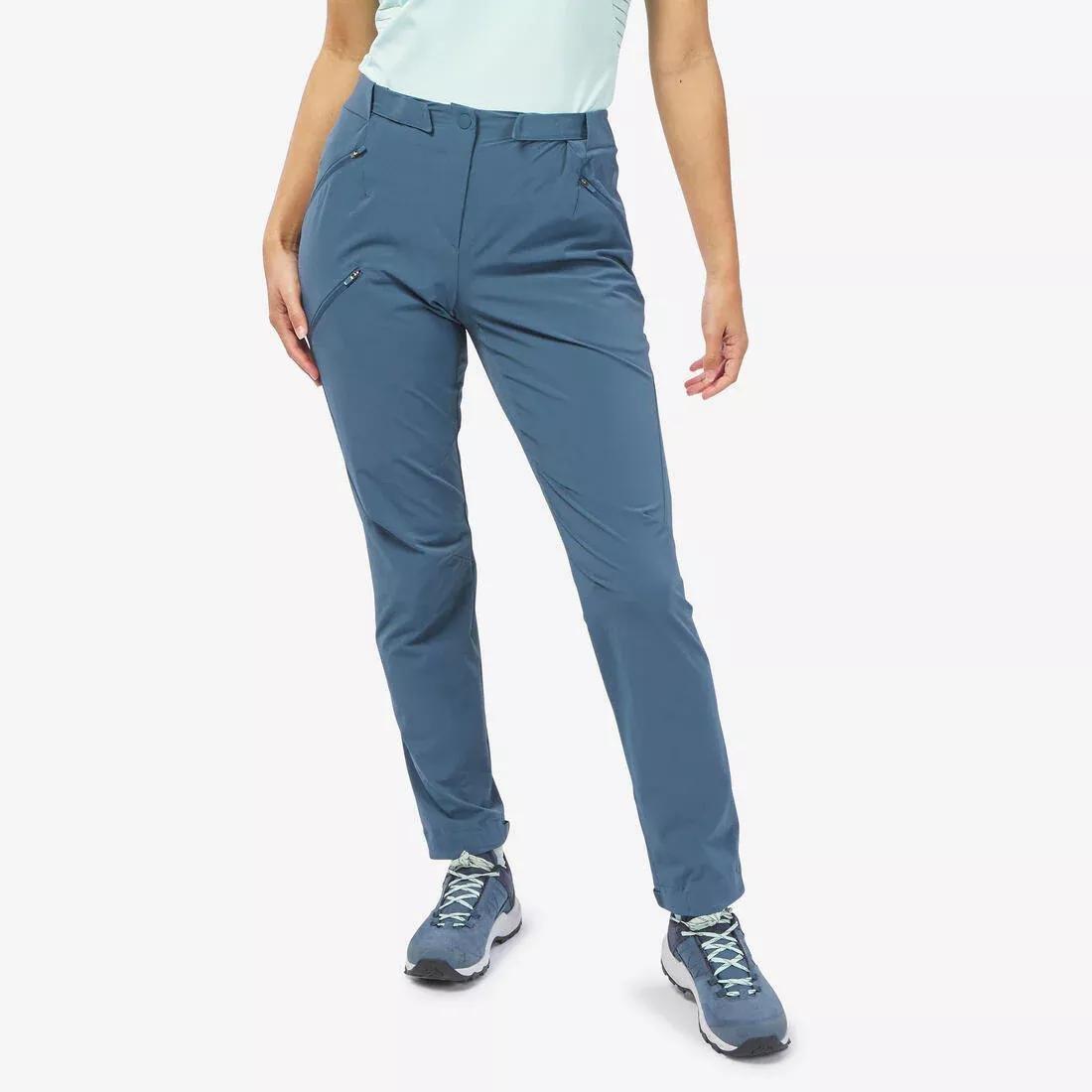 HURRICANE BLUE Women's Mountain Walking Trousers - MH500, , large image number 0