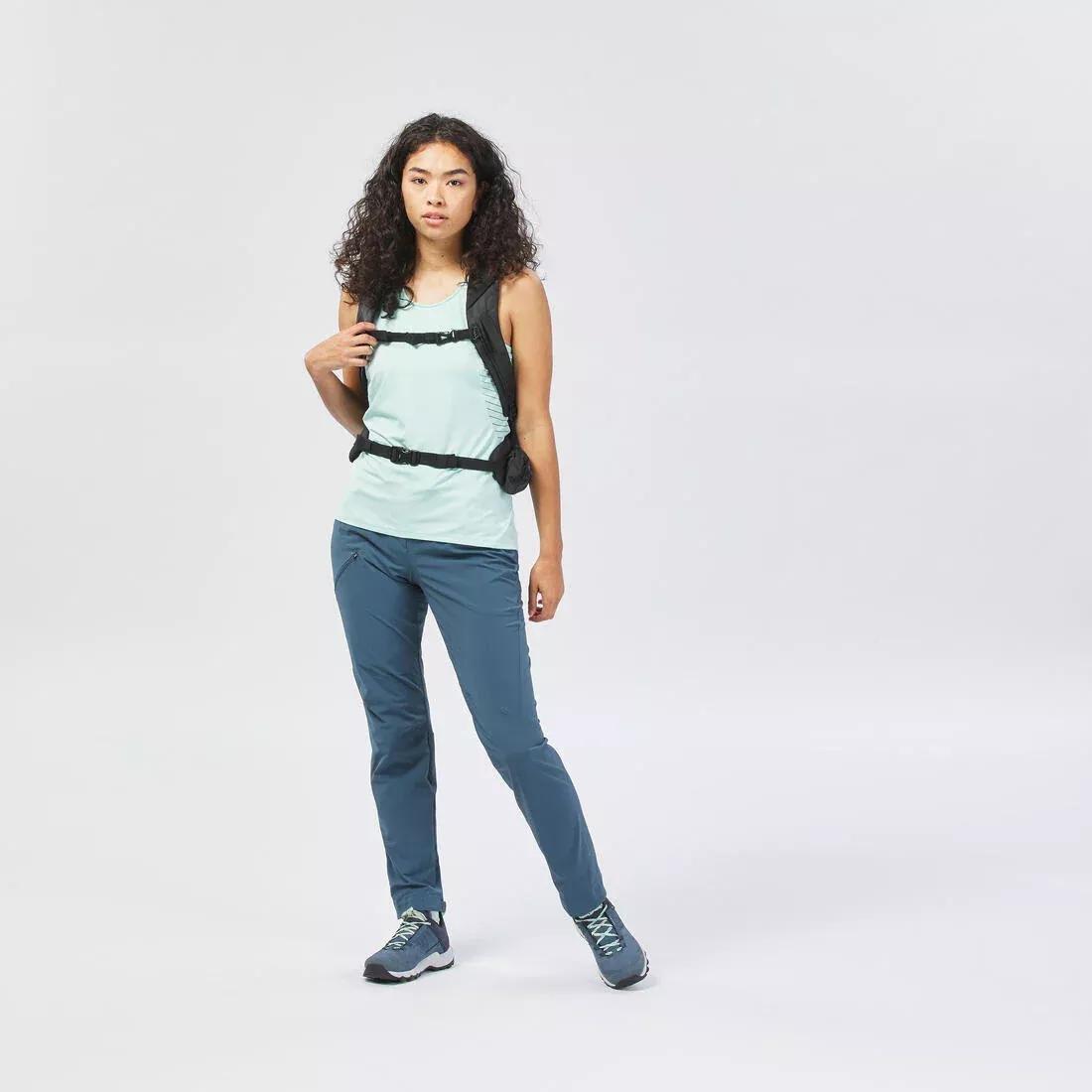 HURRICANE BLUE Women's Mountain Walking Trousers - MH500, , large image number 4