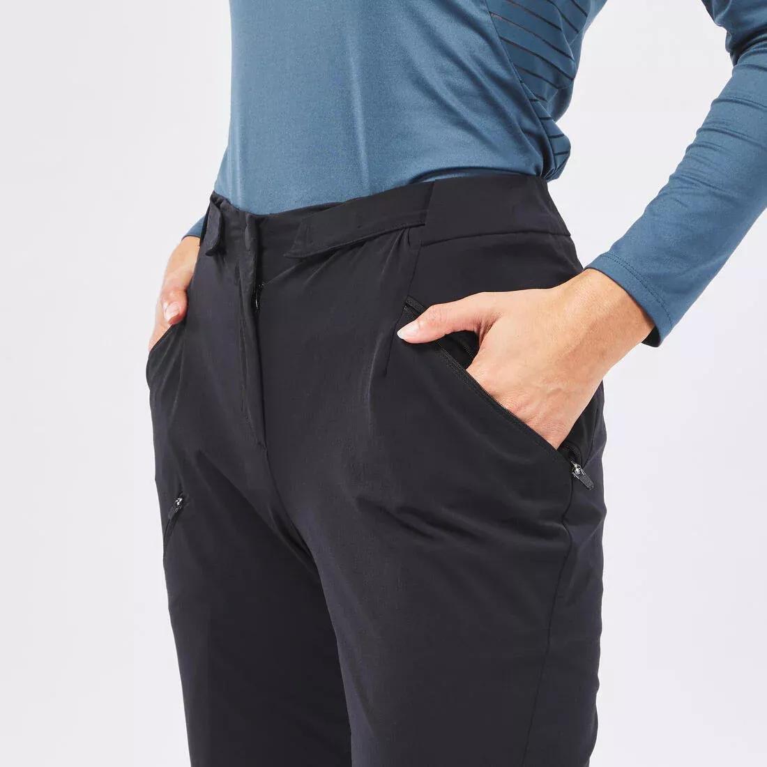 Women Mountain Walking Trousers - Mh500, Black, , large image number 3