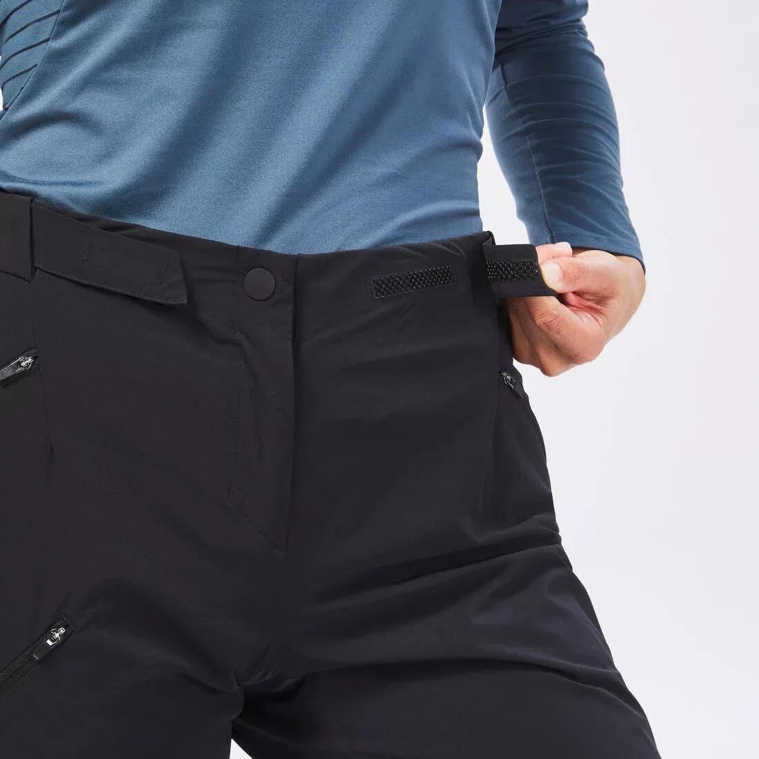 Women Mountain Walking Trousers - Mh500, Black, , large image number 4