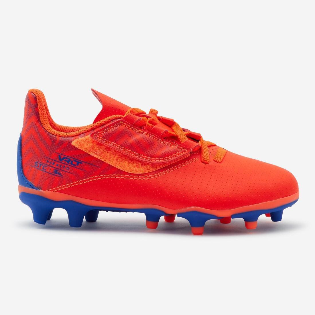 Kids Unisex Rip-Tab Football Boots - Viralto I Easy Fg, Orange, No Color, large image number 1