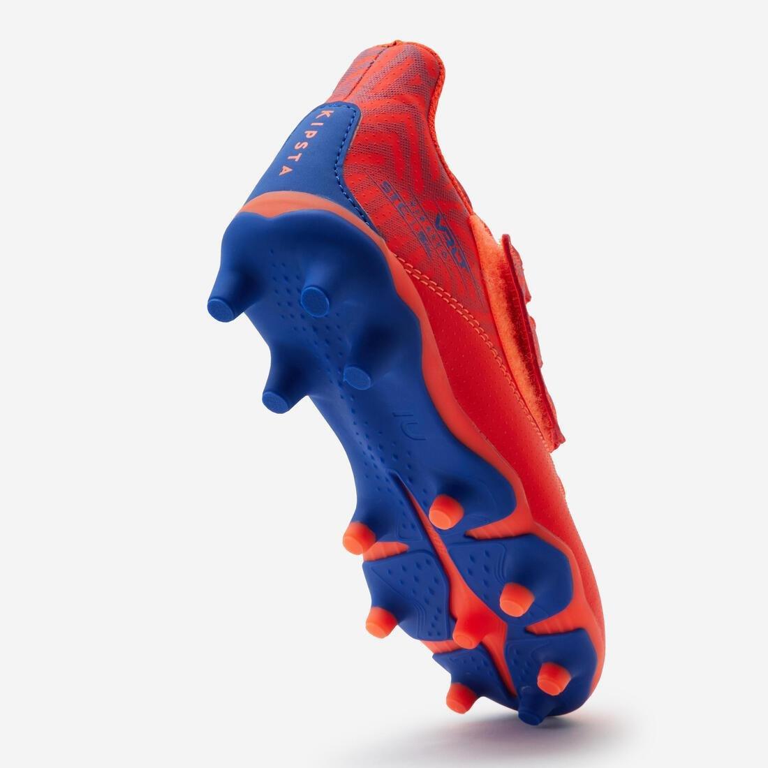 Kids Unisex Rip-Tab Football Boots - Viralto I Easy Fg, Orange, No Color, large image number 4