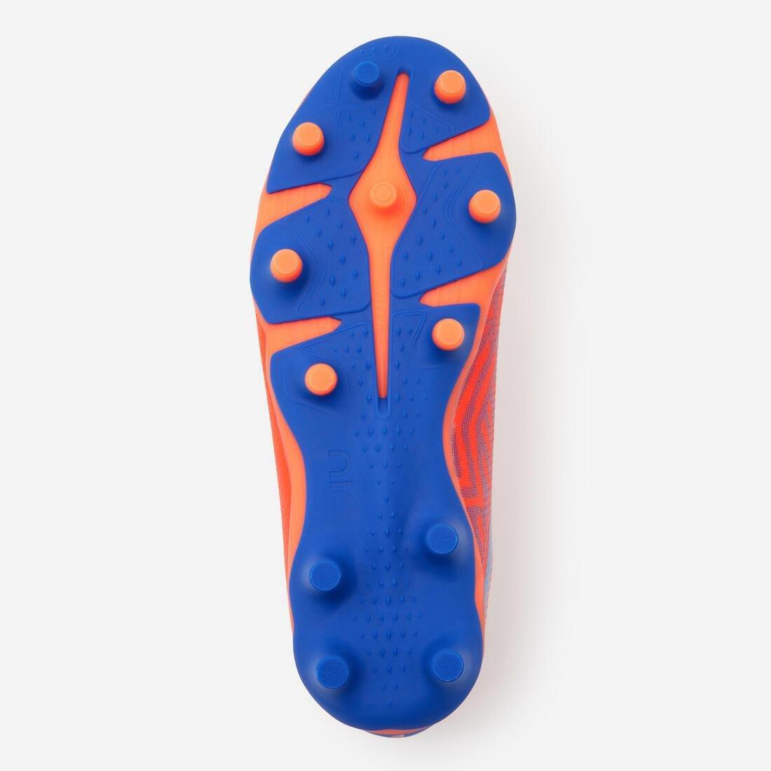 Kids Unisex Rip-Tab Football Boots - Viralto I Easy Fg, Orange, No Color, large image number 5