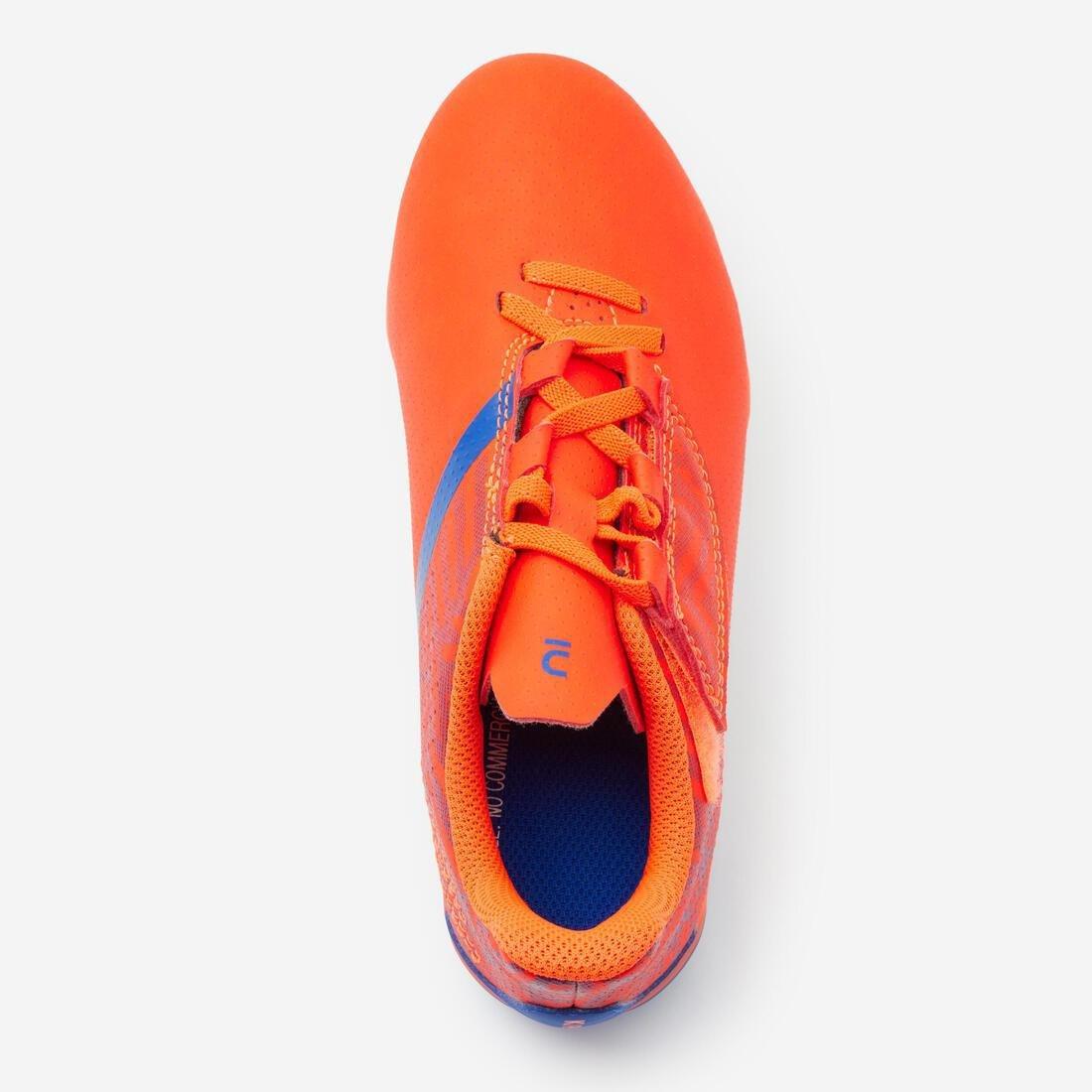 Kids Unisex Rip-Tab Football Boots - Viralto I Easy Fg, Orange, No Color, large image number 6