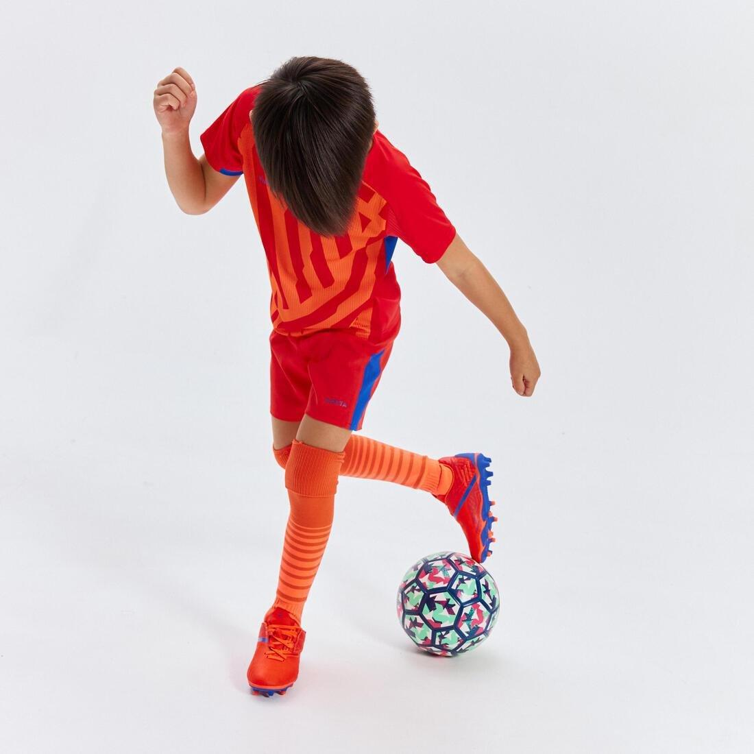 Kids Unisex Rip-Tab Football Boots - Viralto I Easy Fg, Orange, No Color, large image number 9