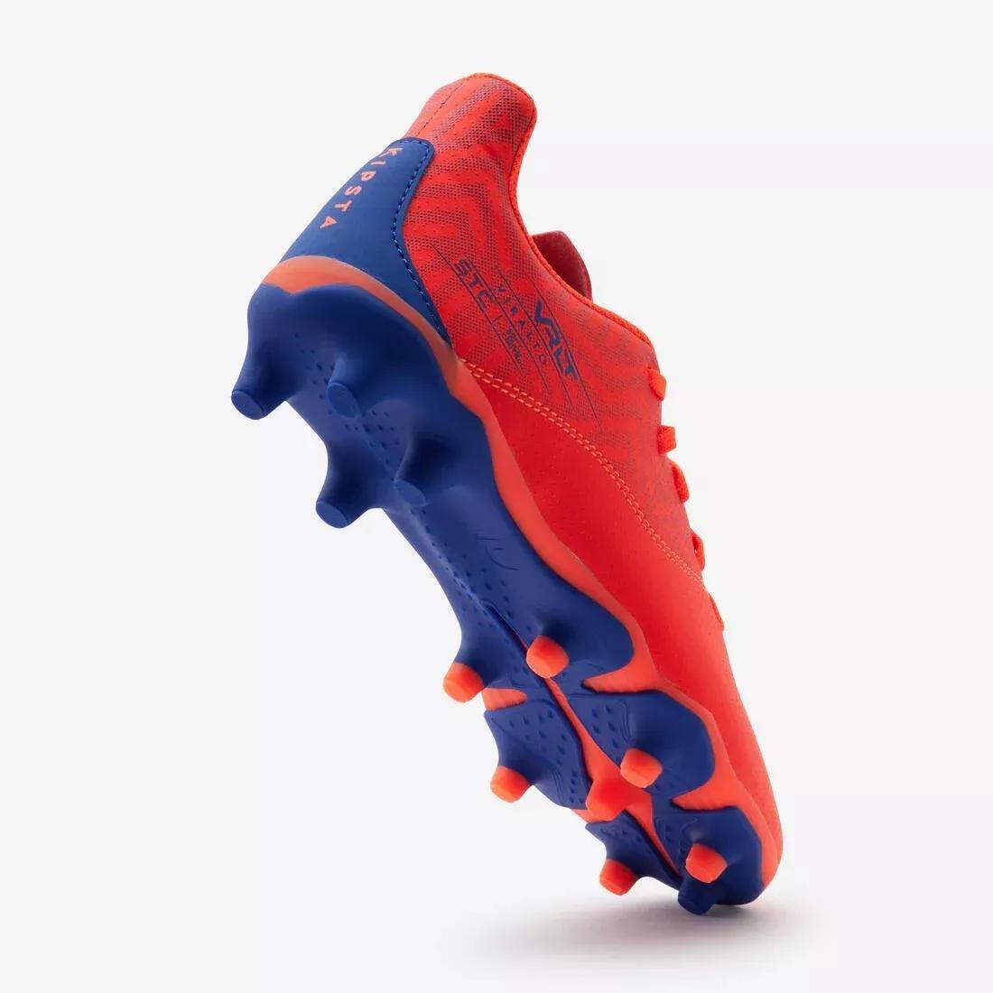 FLUO FLAME ORANGE Kids' Lace-Up Football Boots Viralto I FG, No Color, large image number 3
