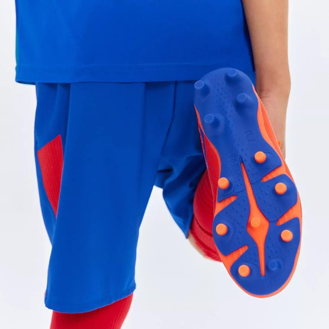 FLUO FLAME ORANGE Kids' Lace-Up Football Boots Viralto I FG, No Color, large image number 9