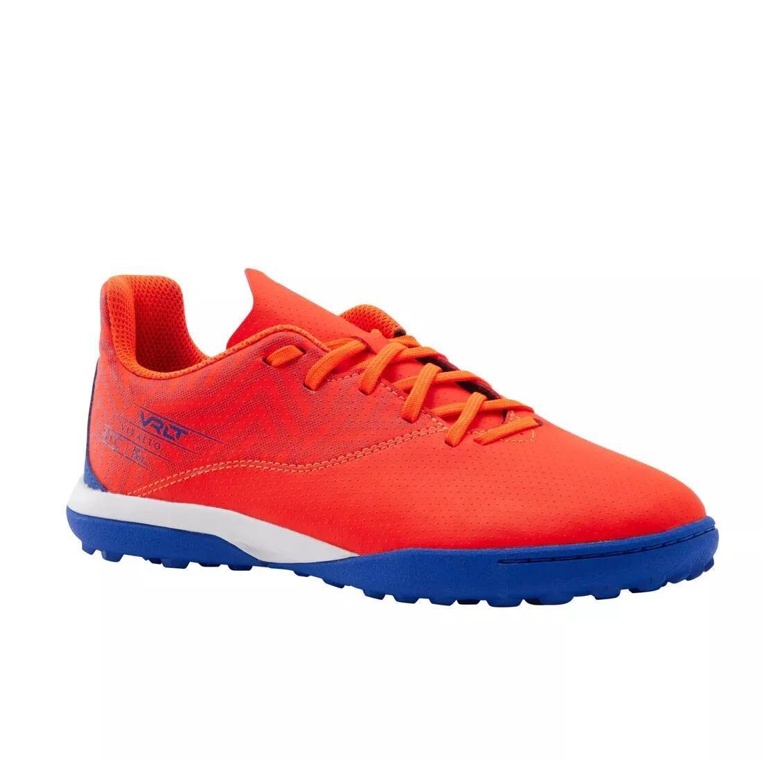 Kids Unisex Lace-Up Football Boots Viralto I Turf Tf, Orange, No Color, medium