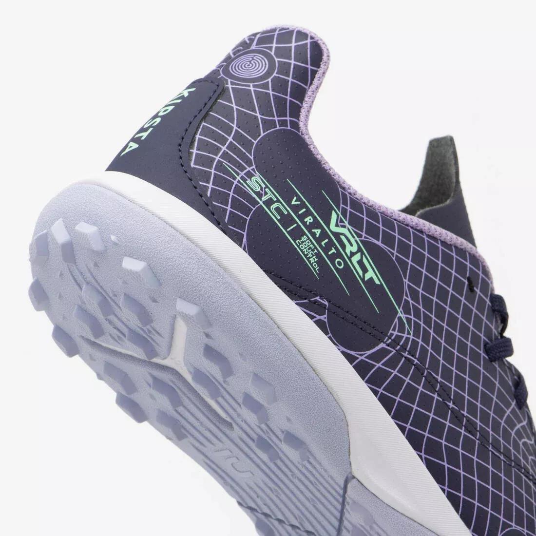 Kids Unisex Lace-Up Football Boots Viralto I Turf Tf, Orange, No Color, large image number 10