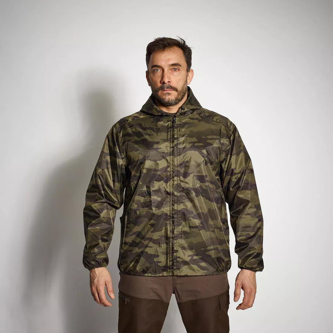 SOLOGNAC--JACKET WP LIGHT 100 CAMO HT, , large image number 0
