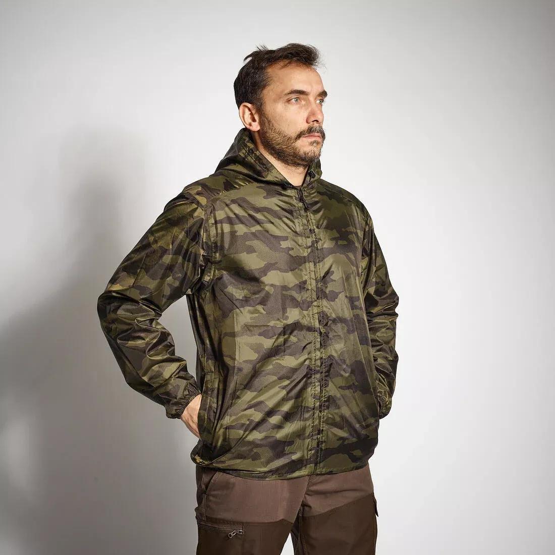 SOLOGNAC--JACKET WP LIGHT 100 CAMO HT, , large image number 3