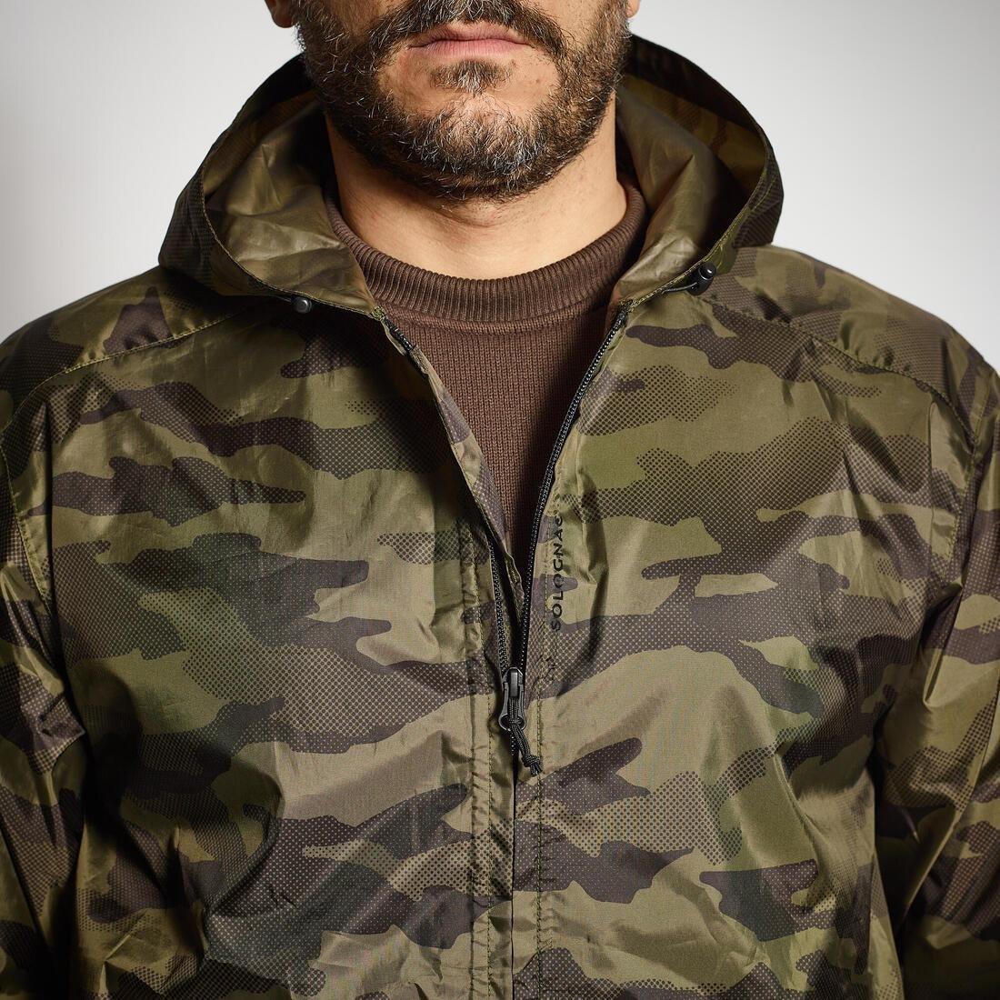 SOLOGNAC--JACKET WP LIGHT 100 CAMO HT, , large image number 4